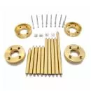 Set of 4 pcs. Brass crawler axle weights and 10 pcs. links for Absima Sherpa
